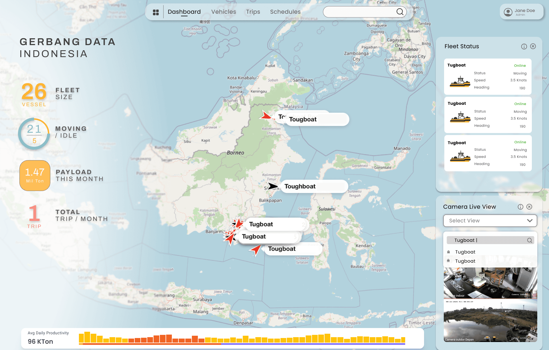 FleetSync Command Center Dashboard