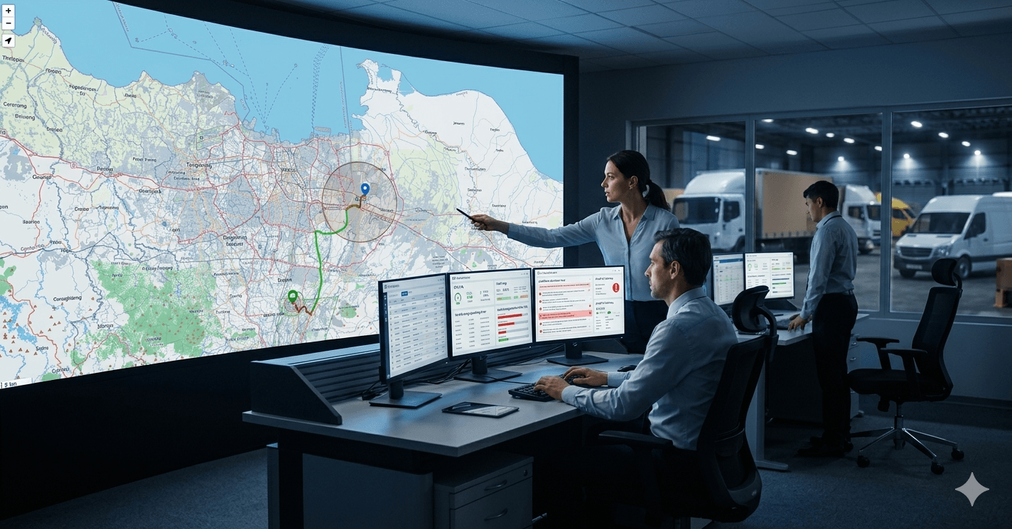 Fleet logistics tracking dashboard